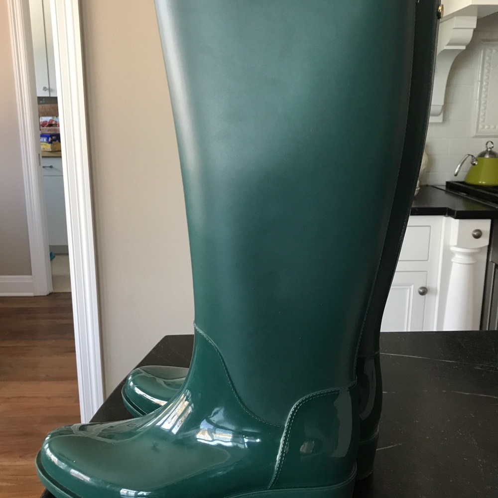 Sam Edelman Green Rain Boots - Picture 3 of 4